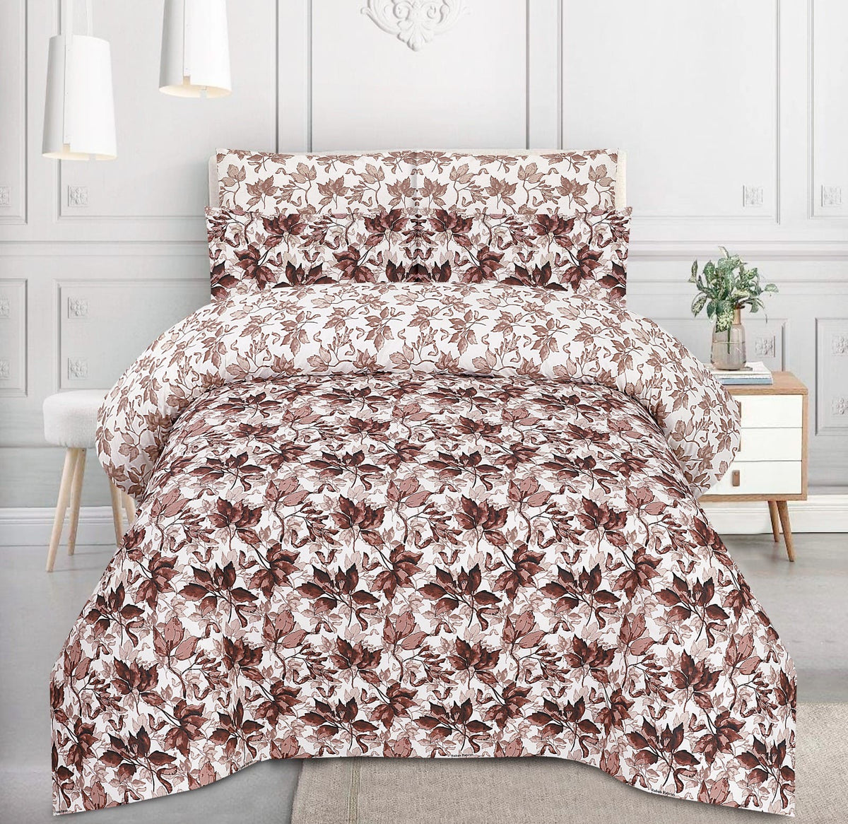 Pure Cotton Autumn Leaf Botanical Bedding Set