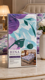 Lavender Bloom – King Size Fitted Bedsheet (3 pcs)