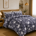 Pure Cotton Midnight leaves bedsheet set
