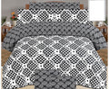 Monochrome Geometric Pure Cotton Summer Bedsheet