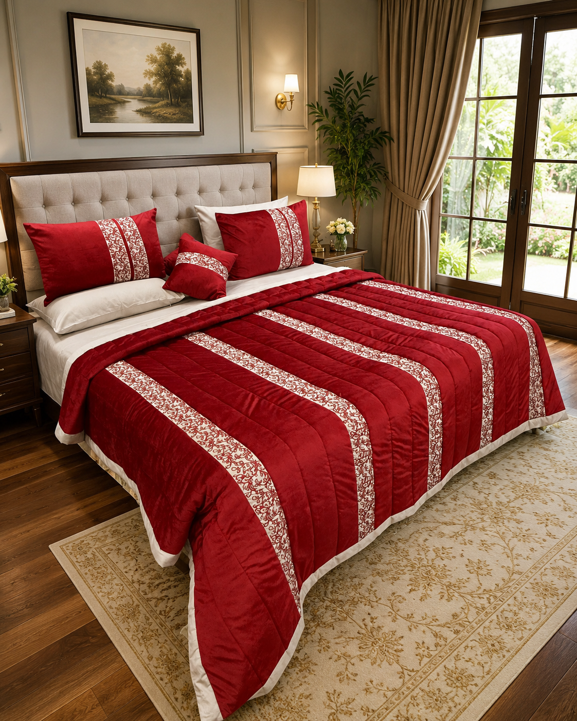 Royal Damask 8pcs Comforter Set