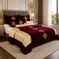 Burgundy Royale Embroidered Velvet Bridal Set