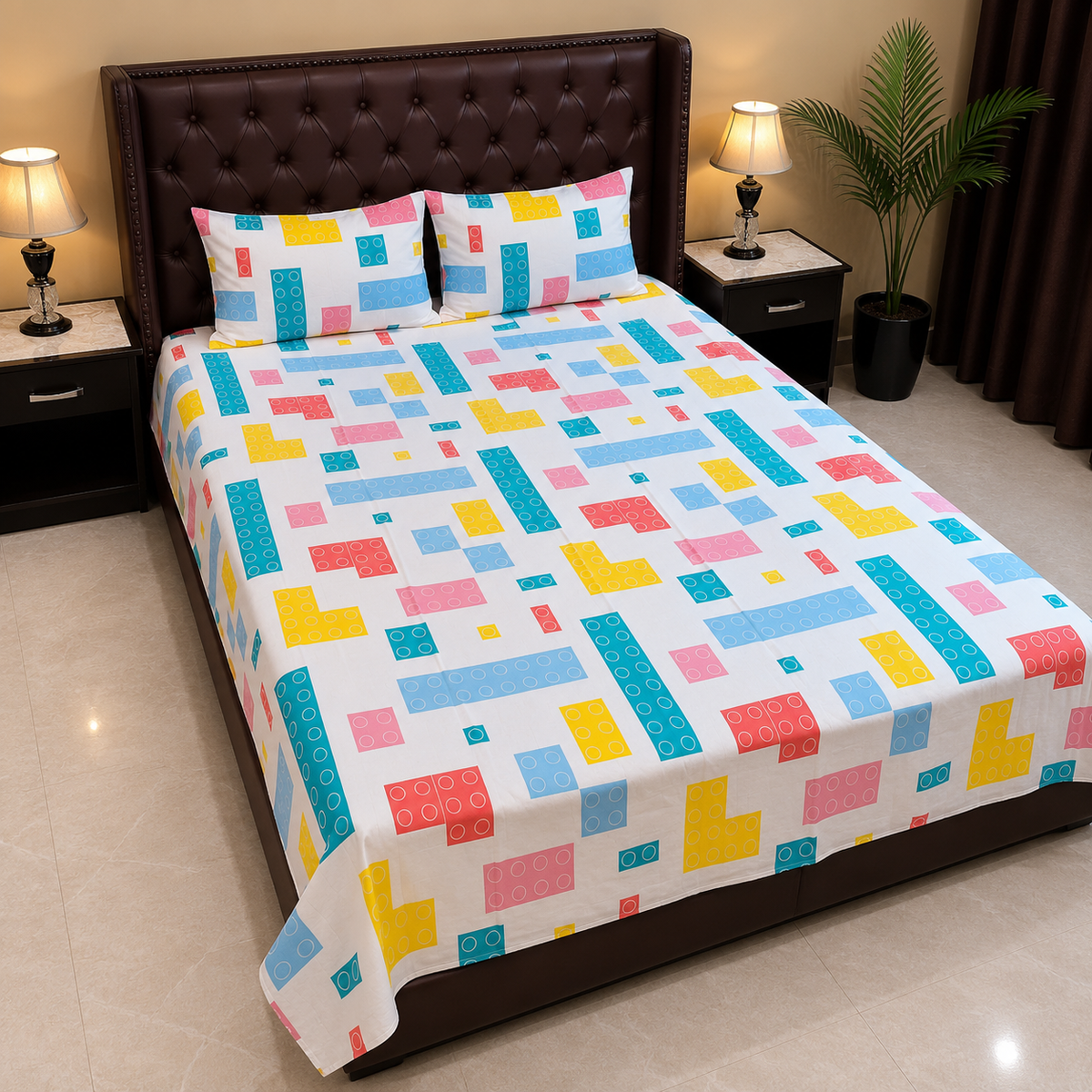 Building Blocks Kids Bedsheet