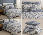 Azure Ginkgo Leafpure   pure Cotton Bedsheet Set