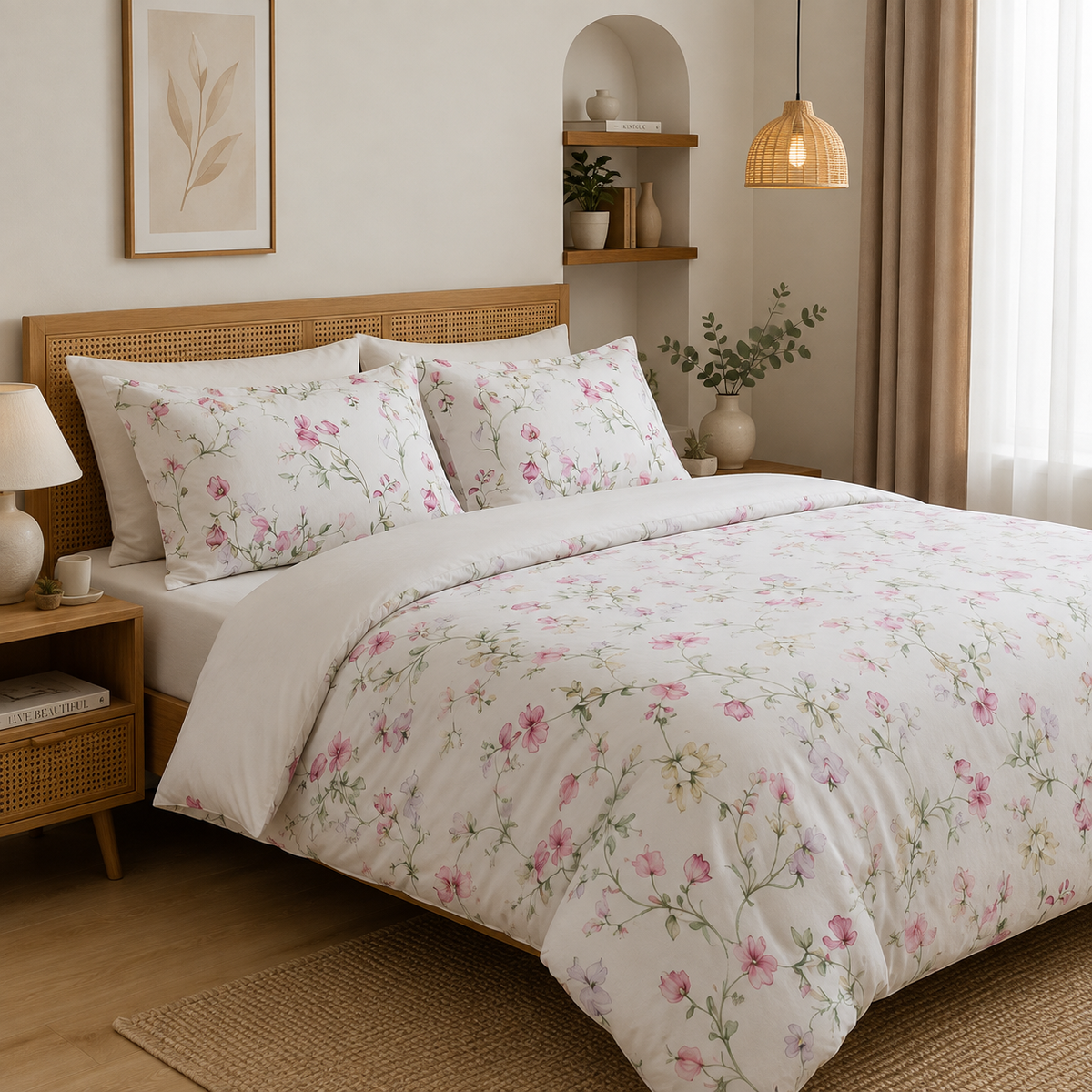 Woldflower Pure Cotton Bedsheet Set