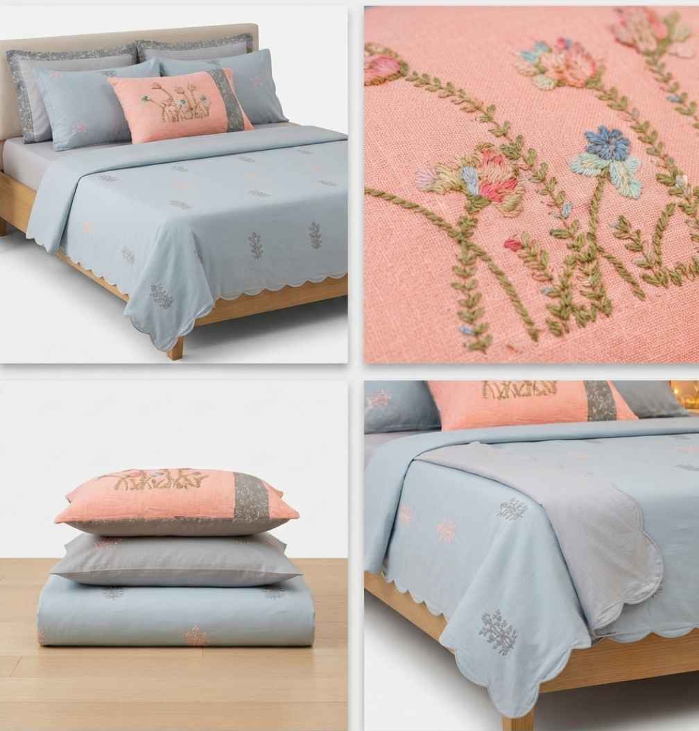 Powder Blossom Bedsheet Set