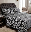 Monochrome Zebra Print Cotton Bedsheet Set