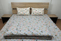 Honey Bee Garden Pure Premium Cotton Bedsheet Set - 3pcs King size