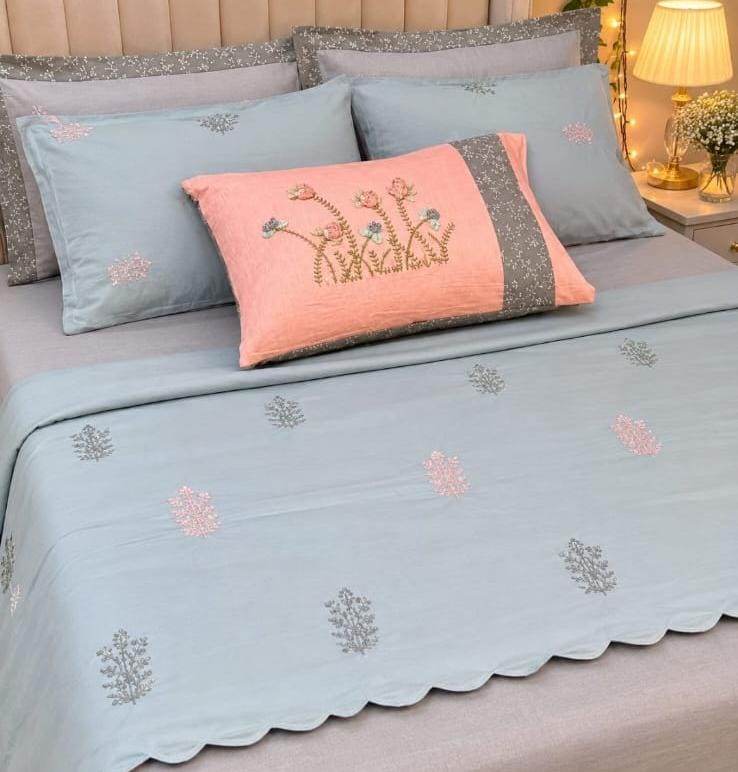Powder Blossom Bedsheet Set