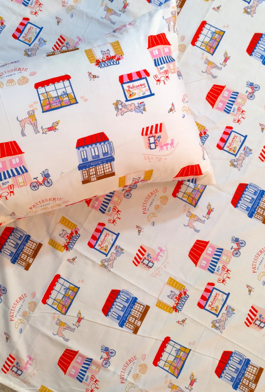 Patisserie Paris Kids Bedsheet