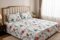 Tropical Bird Satin Bedsheet Set