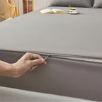 Premium Waterproof Terry Cotton Zipper Mattress Protector (King Size)