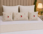 Signature Handcrafted Apple Embroidered Set (Bedsheet Optional)