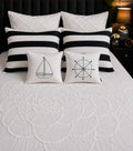 Signature Handcrafted Nautical Embroidered Bedsheet Set