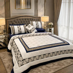 Luxury Embroidered 8pcs Comforter Set – Premium Soft Bedding with Matching Shams.