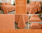 Quilted Bedspreads - 3 Pcs