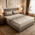 Elan Heritage Fitted Cotton Bedsheet Set (3 pcs-king) - Hina Beddings