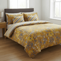 Golden Bloom Pure Cotton Floral Bedding - Hina Beddings