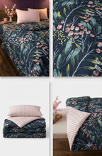 Midnight Blossom Floral pure cotton Bedding Set - Hina Beddings