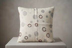 Pearl White & Grey Beaded Decorative Cushion Cover – Premium Sequence Work - Hina Beddings