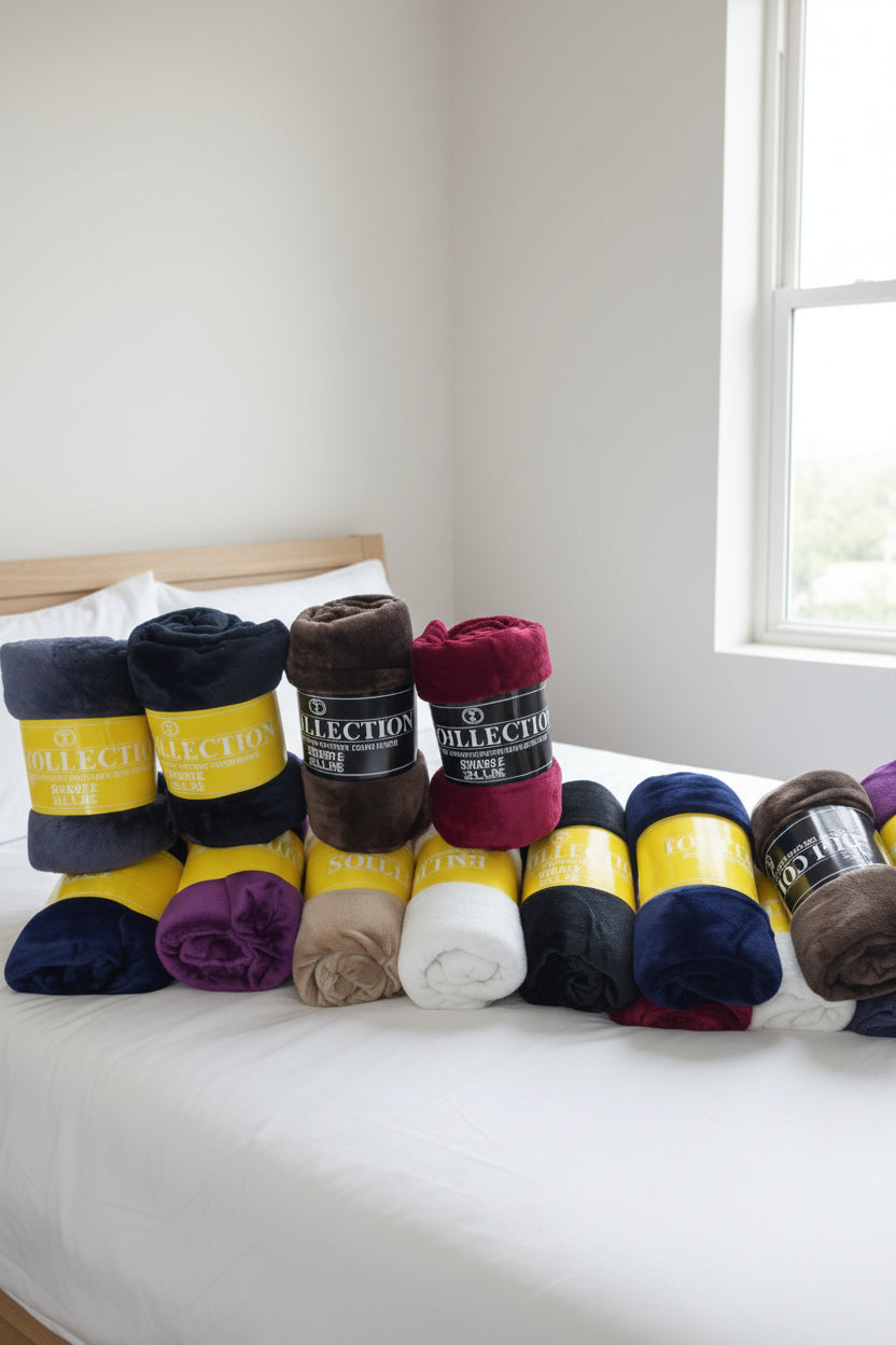 Premium King Size Summer Fleece Blanket – Ultra Soft & Lightweight - Hina Beddings