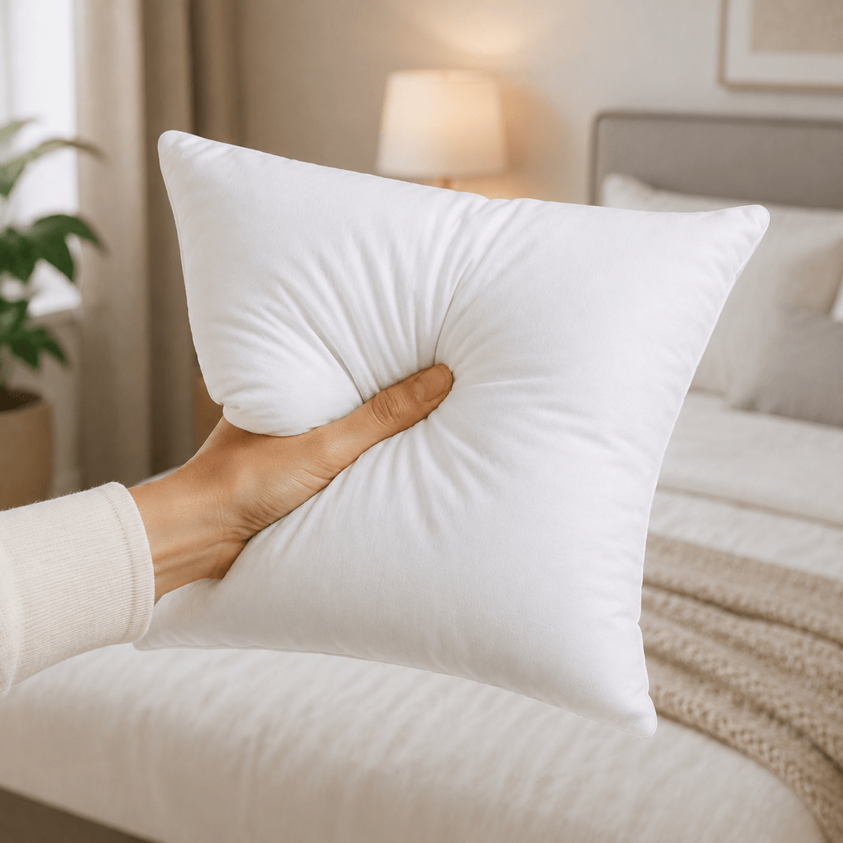 Premium Microfiber Cushion Filling – Soft & Fluffy Cushion Insert - Hina Beddings