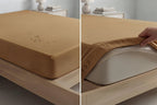 Premium Waterproof Terry Cotton Fitted Mattress Protector - Hina Beddings