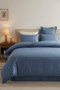 Satin Stripe Bedsheet Set - Hina Beddings