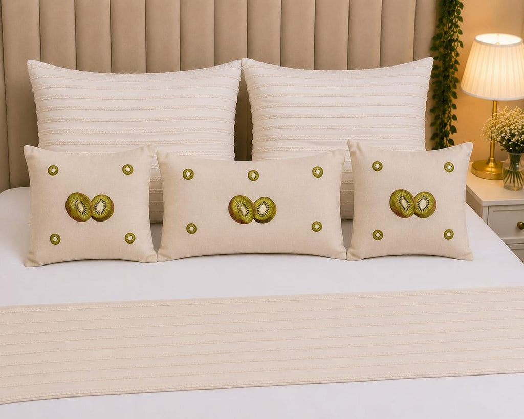 Signature Handcrafted Kiwi Embroidered Set - Hina Beddings
