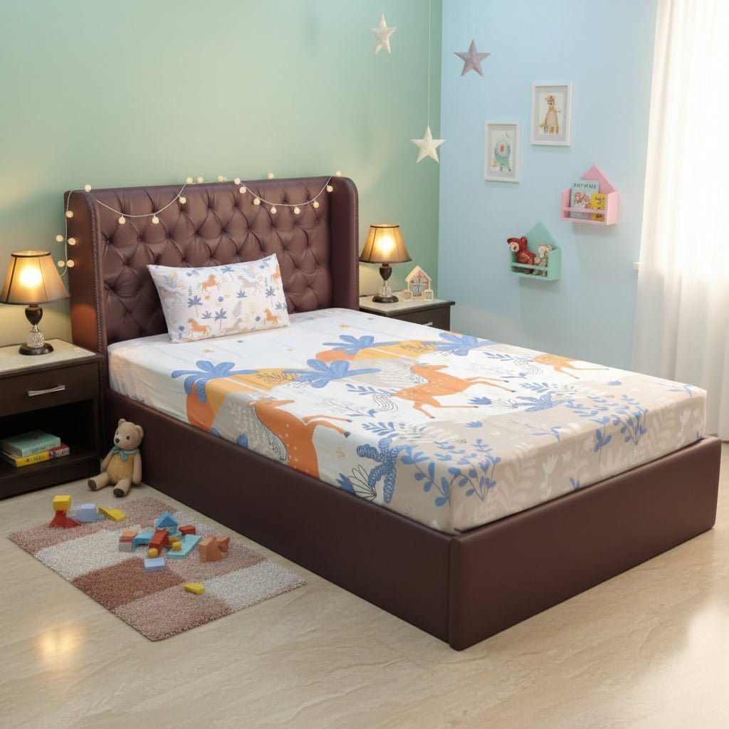 Unicorn Dreamland Kids Bedsheet - Hina Beddings