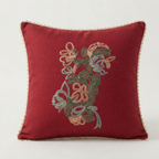 Silk Cotton Cushion with Rao Silk & Sequence Work – Premium Decorative Cushion